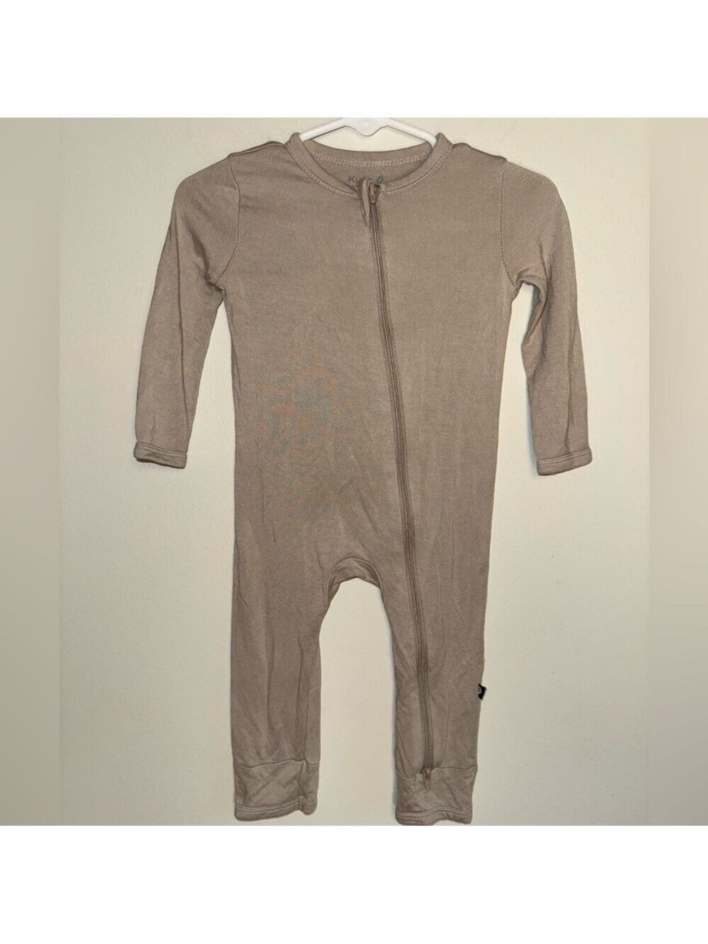 Kyte BABY Tan Bamboo Romper 6-12 Months